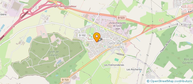 localisation de l'entreprise LA MAISON D'AUDE  SAINT-LEGER-DE-LINIERES