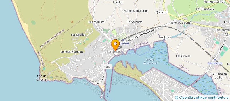 localisation de l'entreprise LA MAISON D ELISE  BARNEVILLE-CARTERET