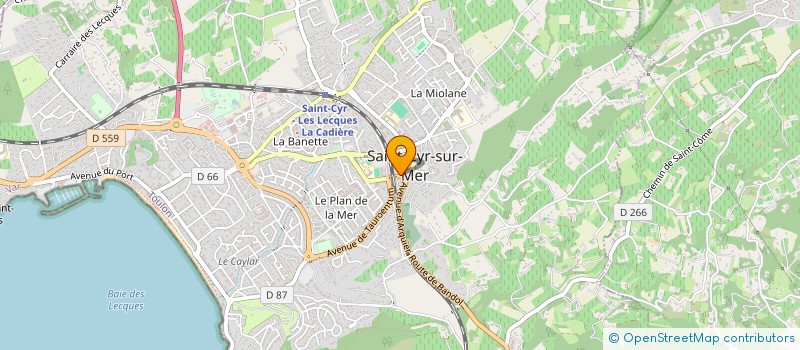 localisation de l'entreprise LA MAISON D'ELOISE à SAINT-CYR-SUR-MER