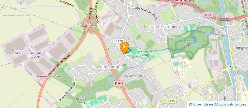 localisation de l'entreprise LA MAISON D ENFANTS DE LAUWIN PLANQUE  LAUWIN-PLANQUE