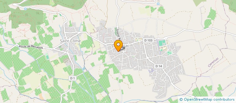 localisation de l'entreprise LA MAISON D'HENRI  CLARENSAC