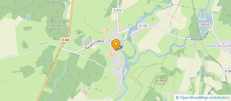 localisation de l'entreprise LA MAISON D'HENRY  LES AYNANS