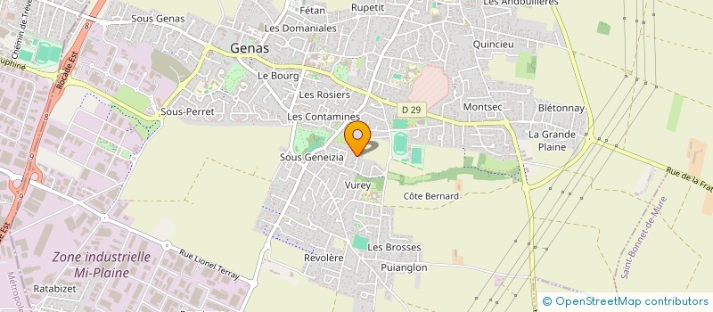 localisation de l'entreprise LA MAISON D'HERVE  GENAS