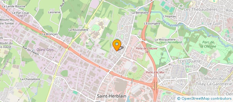 localisation de l'entreprise LA MAISON D'HYGIE  SAINT-HERBLAIN