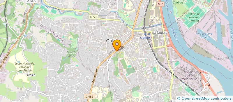 localisation de l'entreprise LA MAISON D'OULLINS  OULLINS-PIERRE-BENITE