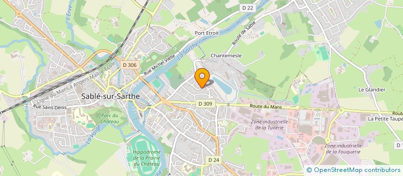 localisation de l'entreprise LA MAISON D'UNA  SABLE-SUR-SARTHE