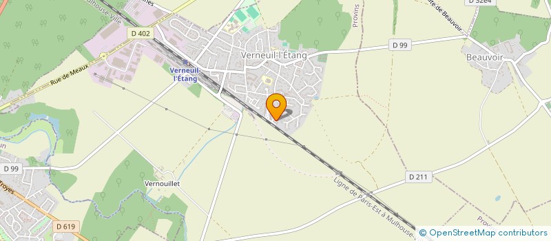 localisation de l'entreprise LA MAISON D'YVONNE BIOKEUSSEU  VERNEUIL-L'ETANG