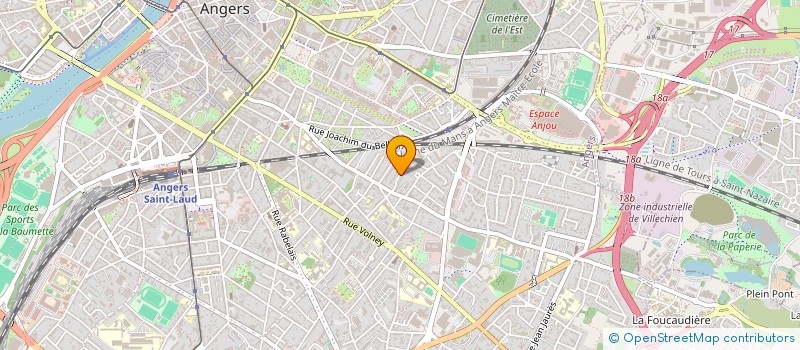localisation de l'entreprise LA MAISON DE BAPTISTE à ANGERS
