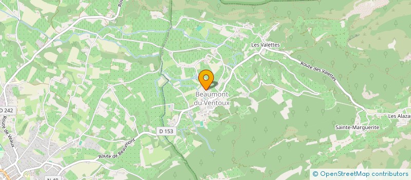 localisation de l'entreprise LA MAISON DE BEAUMONT  BEAUMONT-DU-VENTOUX