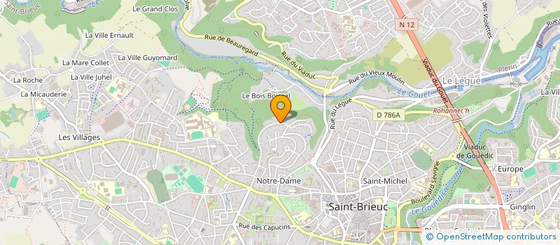 localisation de l'entreprise LA MAISON DE BRAN à SAINT-BRIEUC