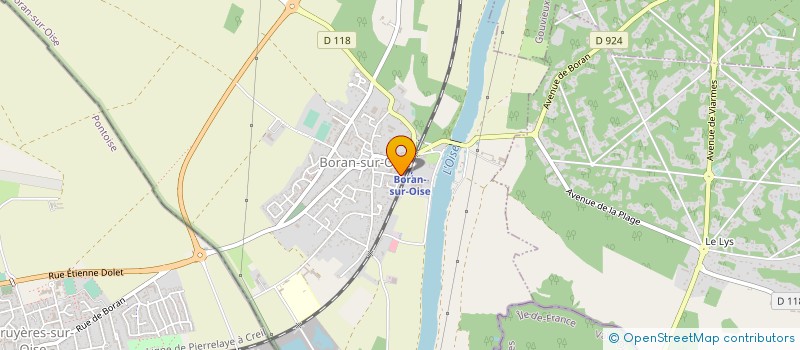 localisation de l'entreprise LA MAISON DE CALENDREAUD à BORAN-SUR-OISE