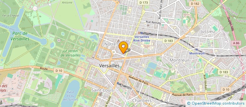 localisation de l'entreprise LA MAISON DE CAMILLE à VERSAILLES