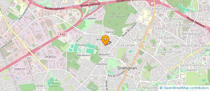 localisation de l'entreprise LA MAISON DE CHIMENE  GRADIGNAN