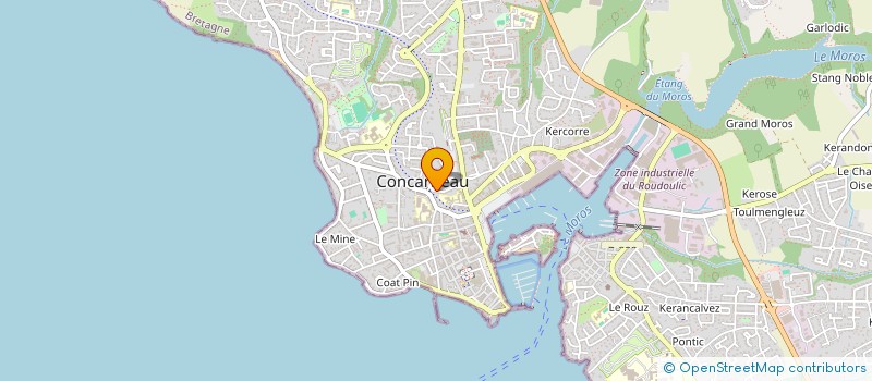 localisation de l'entreprise LA MAISON DE CHLOE  CONCARNEAU