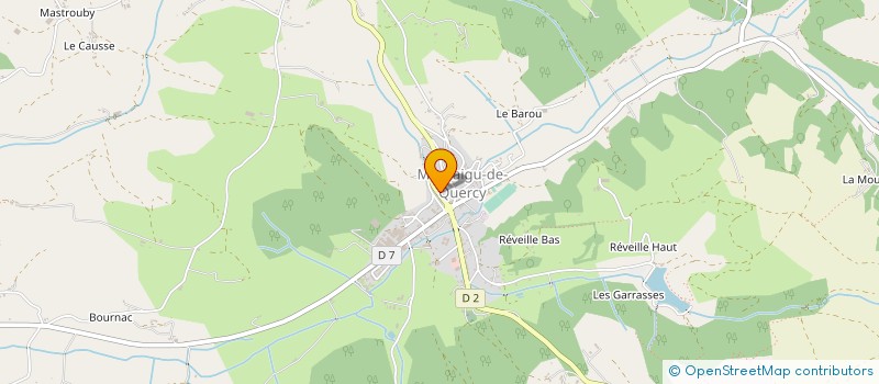 localisation de l'entreprise LA MAISON DE CHRISTINE  MONTAIGU-DE-QUERCY