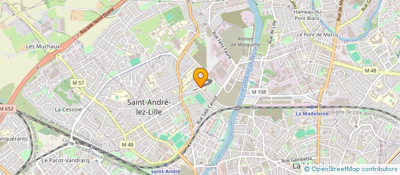 localisation de l'entreprise LA MAISON DE CLAUDIE  SAINT-ANDRE-LEZ-LILLE