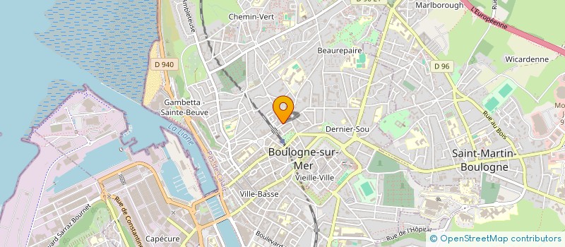 localisation de l'entreprise LA MAISON DE CLOCHEVILLE à BOULOGNE-SUR-MER