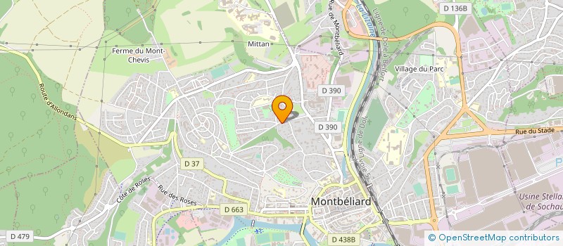 localisation de l'entreprise LA MAISON DE COIFFURE  MONTBELIARD