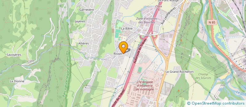 localisation de l'entreprise LA MAISON DE CONDE  VARCES-ALLIERES-ET-RISSET