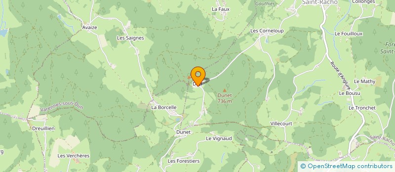 localisation de l'entreprise LA MAISON DE DUN  SAINT-RACHO