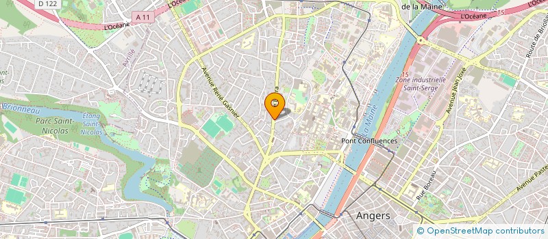 localisation de l'entreprise LA MAISON DE FLORENCE à ANGERS
