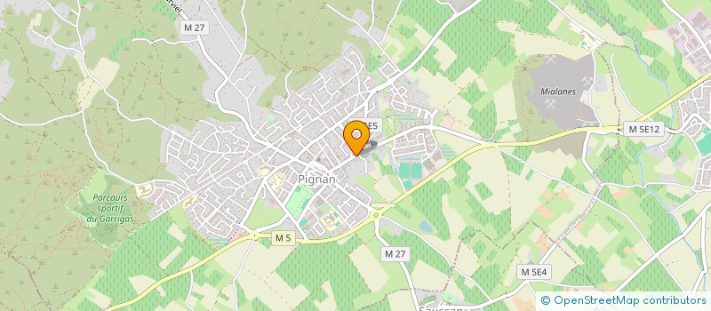 localisation de l'entreprise LA MAISON DE FRAN  PIGNAN