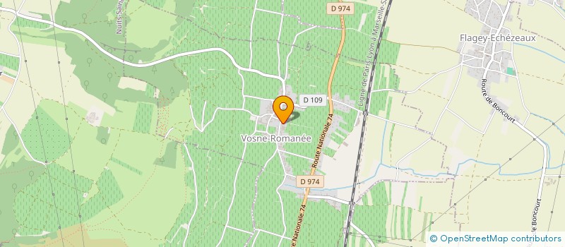 localisation de l'entreprise LA MAISON DE JACQUELINE  VOSNE-ROMANEE