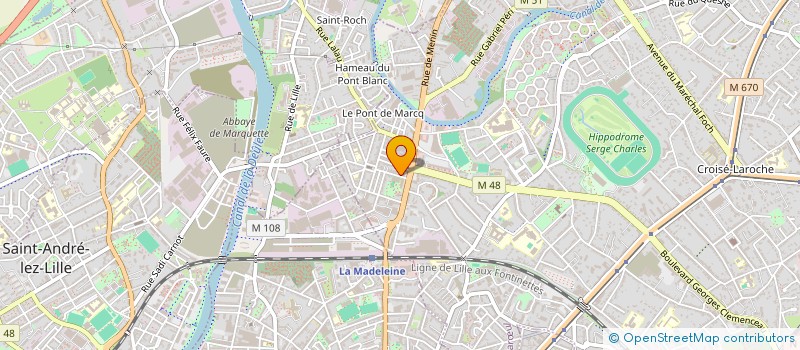 localisation de l'entreprise LA MAISON DE JOSEPH à MARCQ-EN-BARŒUL