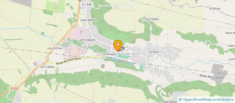 localisation de l'entreprise LA MAISON DE JOSEPHINE à SAINT-SAVIN