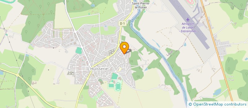 localisation de l'entreprise LA MAISON DE JULISE  L'HUISSERIE