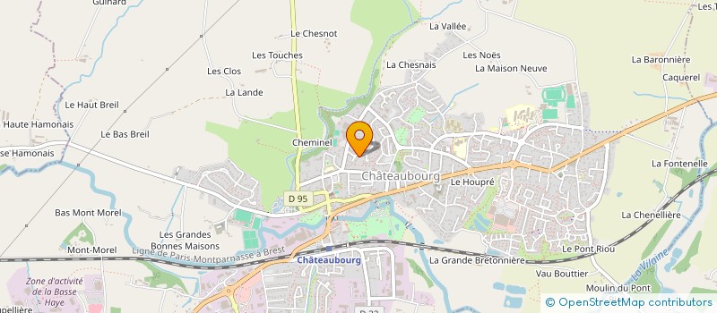 localisation de l'entreprise LA MAISON DE JUSTINE  CHATEAUBOURG