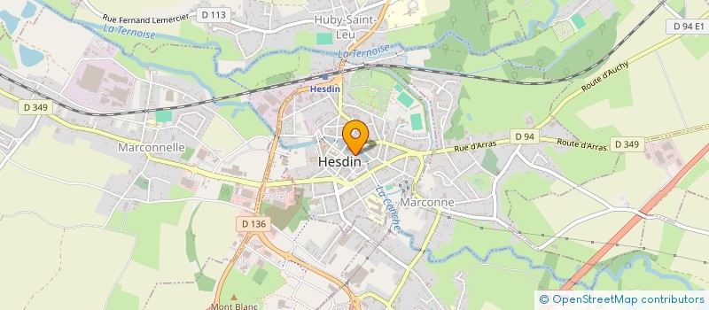 localisation de l'entreprise LA MAISON DE L'ABBE PREVOST  HESDIN