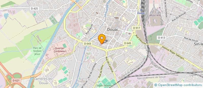 localisation de l'entreprise LA MAISON DE L AIDE A LA VIE à DOUAI