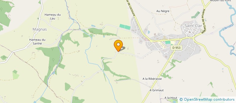 localisation de l'entreprise LA MAISON DE L'AIL à SAINT-CLAR