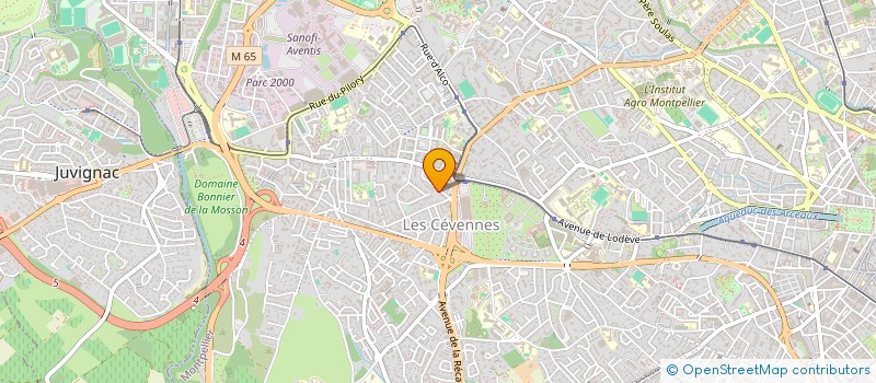 localisation de l'entreprise LA MAISON DE L'ALCHIMISTE à MONTPELLIER