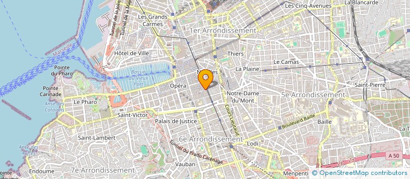 localisation de l'entreprise LA MAISON DE L'ALGERIE EN PROVENCE à MARSEILLE