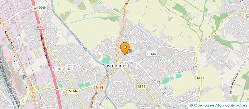 localisation de l'entreprise LA MAISON DE L'AMITIE  CASTELGINEST