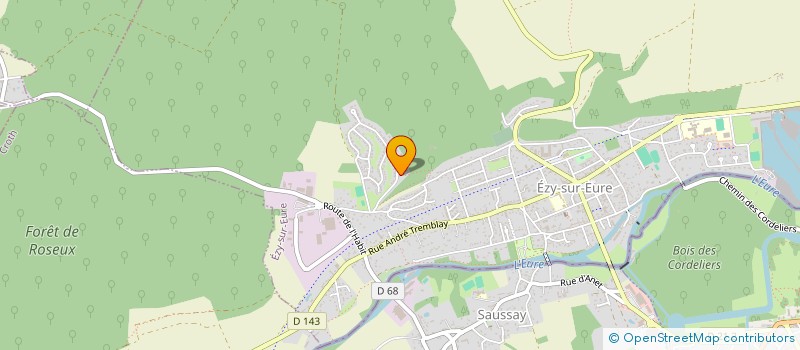 localisation de l'entreprise LA MAISON DE L'ANGE  EZY-SUR-EURE