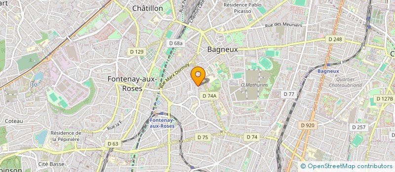 localisation de l'entreprise LA MAISON DE L ARC EN CIEL à FONTENAY-AUX-ROSES