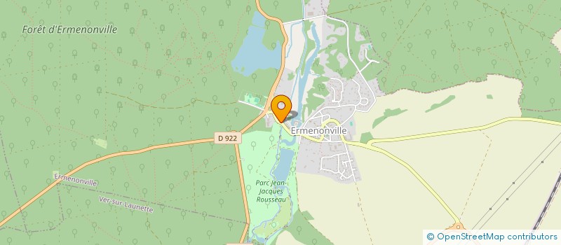 localisation de l'entreprise LA MAISON DE L ARCHEOLOGIE  ERMENONVILLE