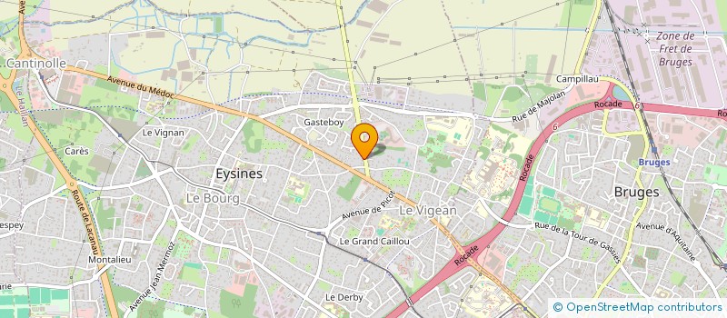 localisation de l'entreprise LA MAISON DE L'ARGOUSIER à EYSINES