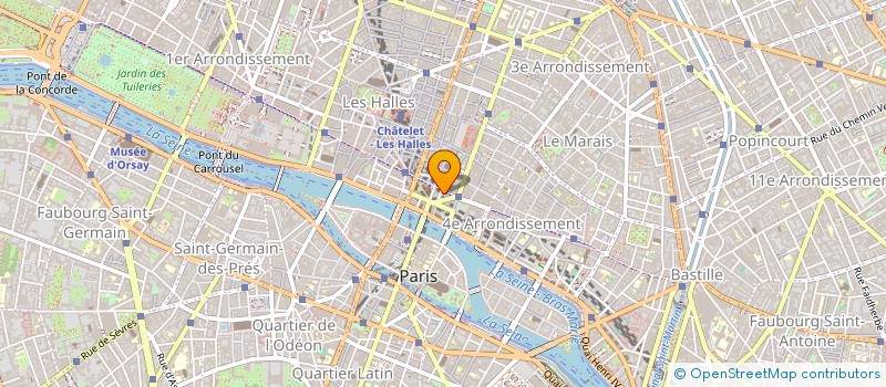 localisation de l'entreprise LA MAISON DE L'ASTRONOMIE à PARIS
