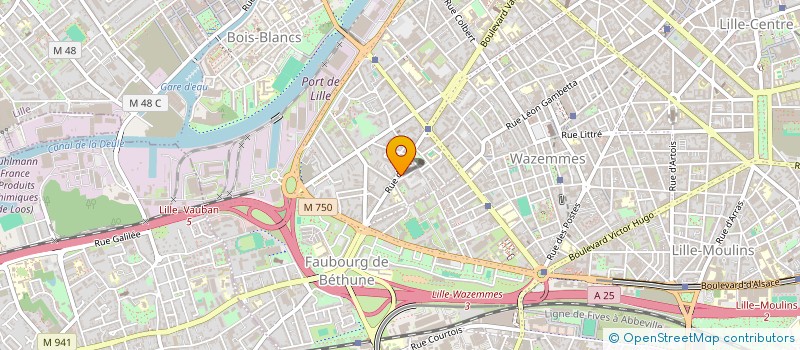 localisation de l'entreprise LA MAISON DE L ECOCONSTRUCTION à LILLE