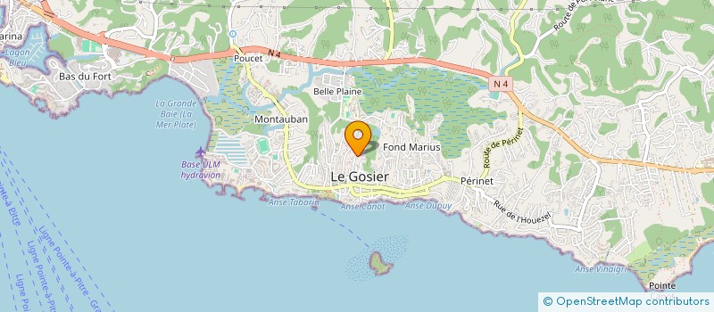 localisation de l'entreprise LA MAISON DE L'ECONOMIE SYMBIOTIQUE (GREENSY HOME)  LE GOSIER