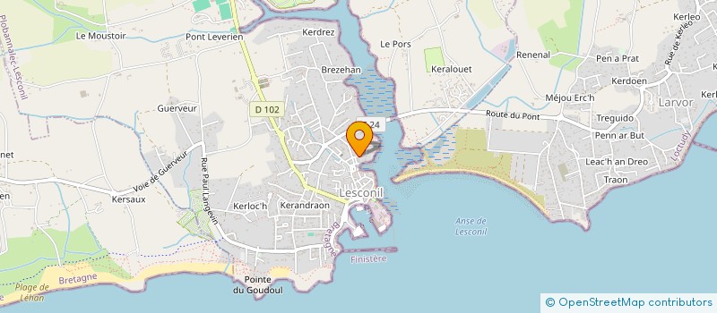 localisation de l'entreprise LA MAISON DE L'ECRIT DU REGARD  PLOBANNALEC-LESCONIL