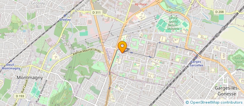 localisation de l'entreprise LA MAISON DE L'ENERGIE à SARCELLES
