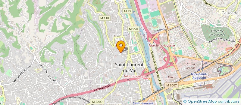 localisation de l'entreprise LA MAISON DE L'ENTREPRISE à SAINT-LAURENT-DU-VAR