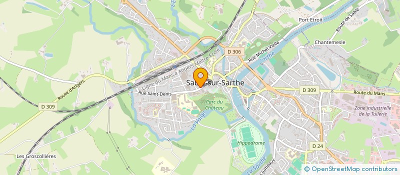 localisation de l'entreprise LA MAISON DE L'ESPOIR à SABLE-SUR-SARTHE