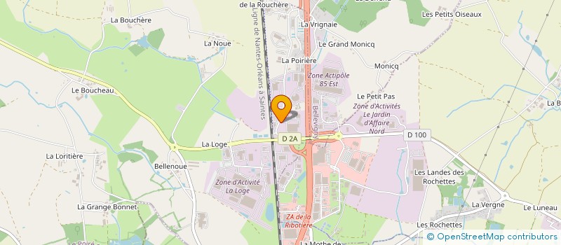 localisation de l'entreprise LA MAISON DE L'ETANCHEUR 85 à LE POIRE-SUR-VIE