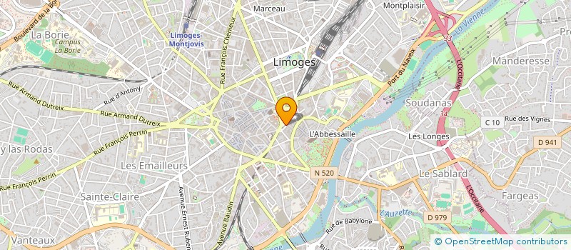 localisation de l'entreprise LA MAISON DE L'ETUDIANT à LIMOGES